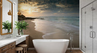 Golden Hour Coastal Tide Wall Mural