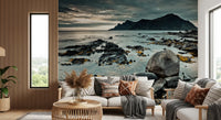 Nordic Coastal Mountain Range Wall Mural