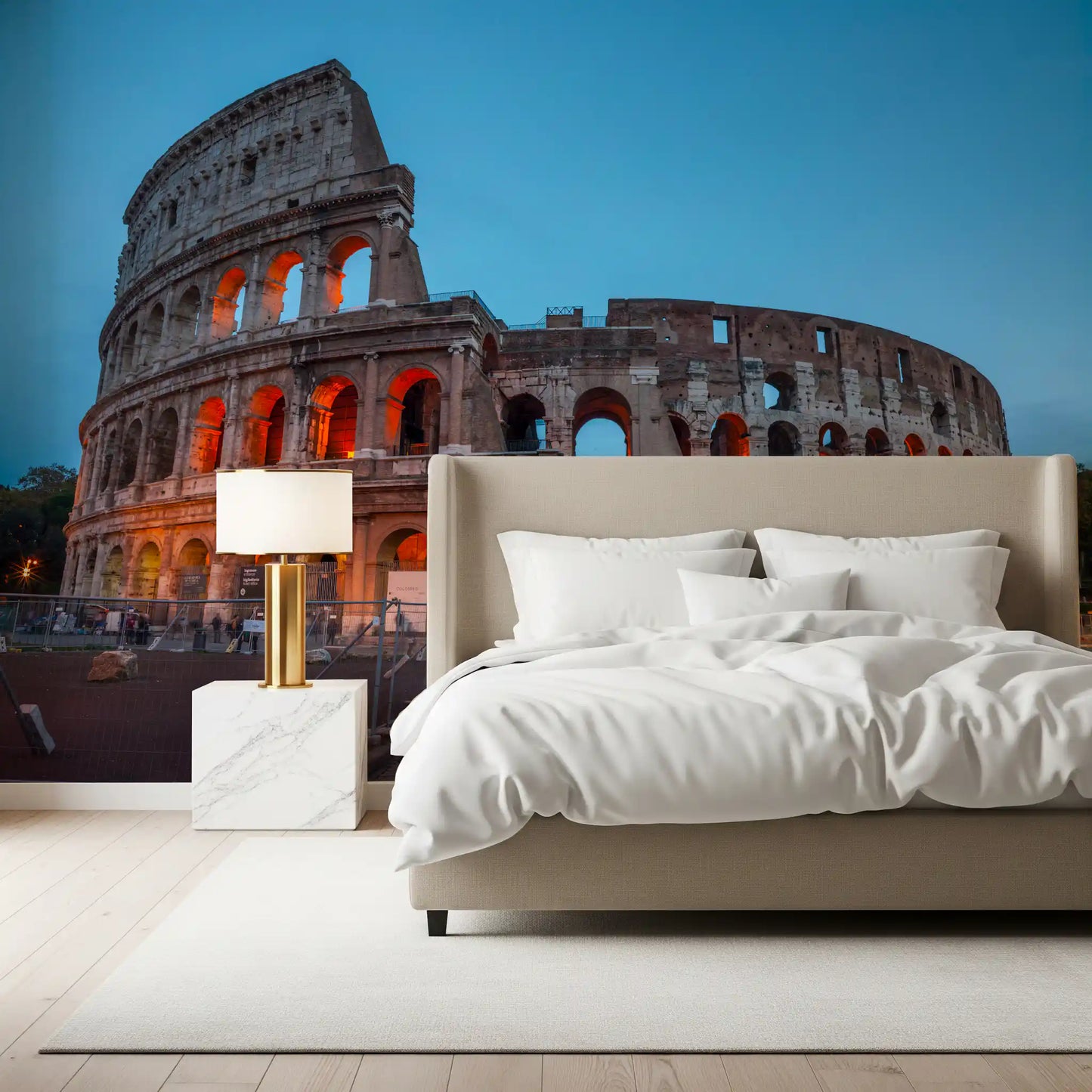 Ancient Roman Monument Dusk Scenery Wall Mural