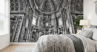 Cathedral Dome and Altar Perspective Wall Mural