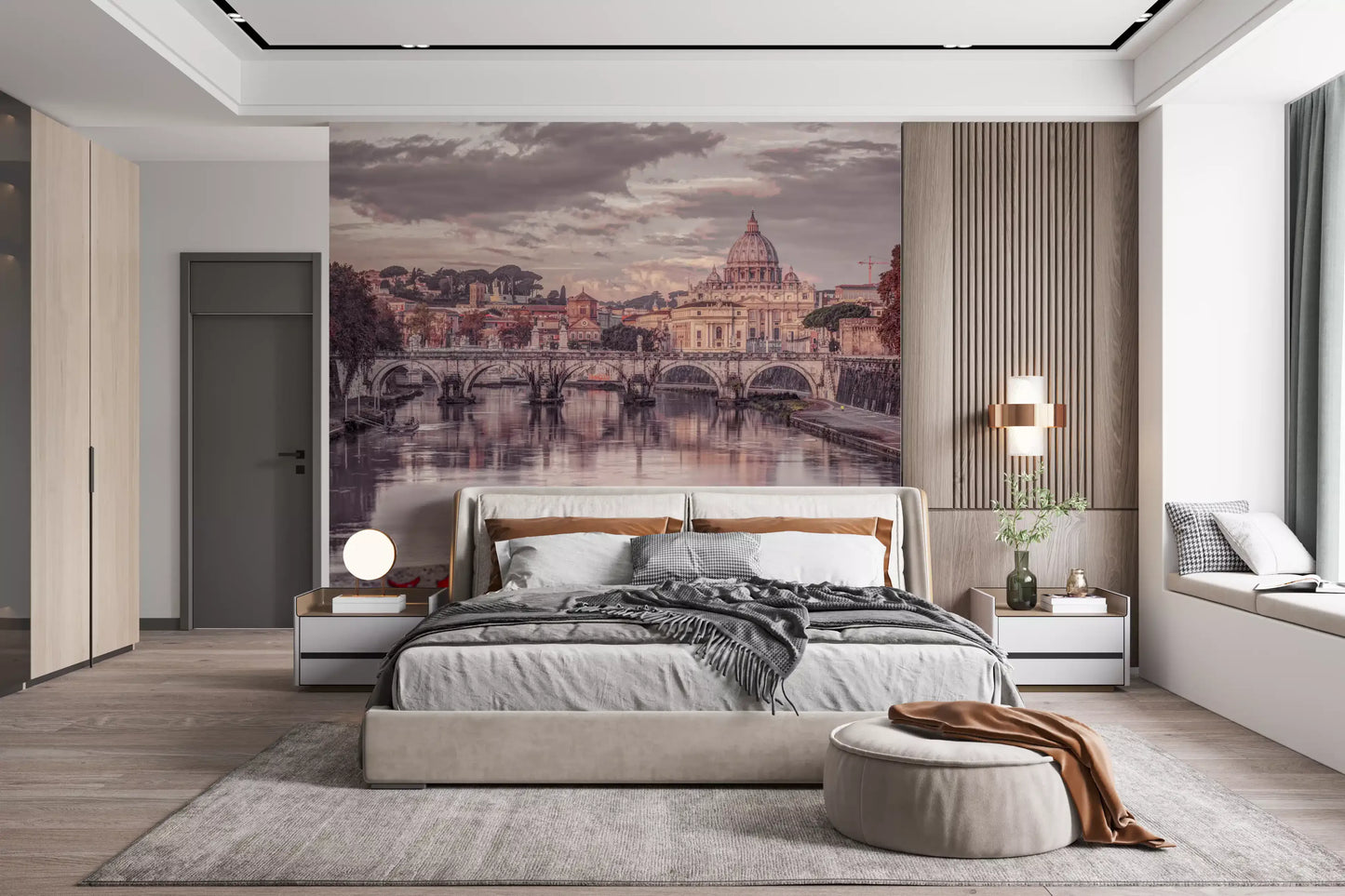 Twilight St. Peter's Basilica View Wall Mural