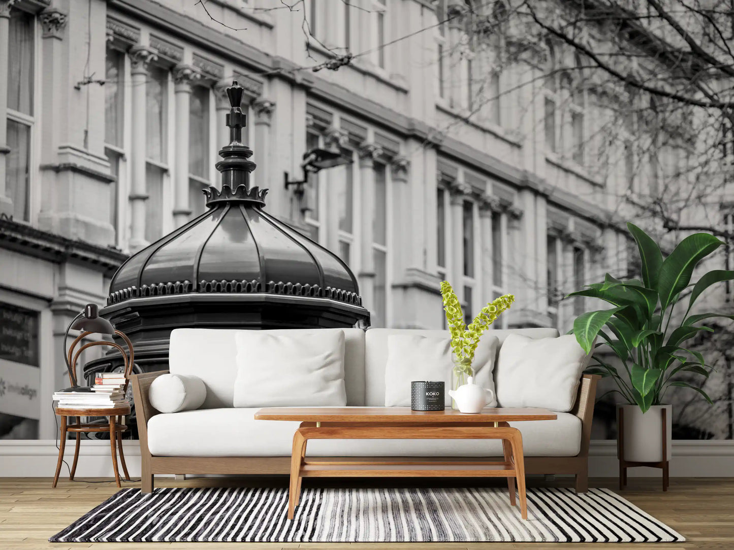 Metropolitan Architectural Pillar Wall Mural