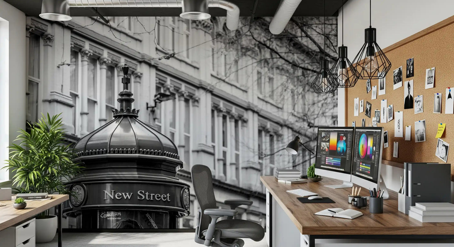 Metropolitan Architectural Pillar Wall Mural
