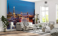 Thames Reflection Architecture Wall Mural