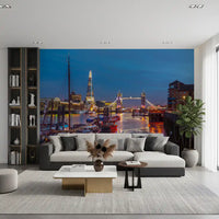 Thames Reflection Architecture Wall Mural