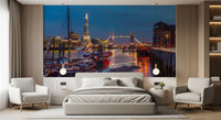 Thames Reflection Architecture Wall Mural