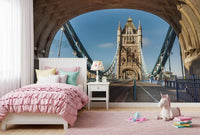 Iconic London River Crossing Archway Wall Mural