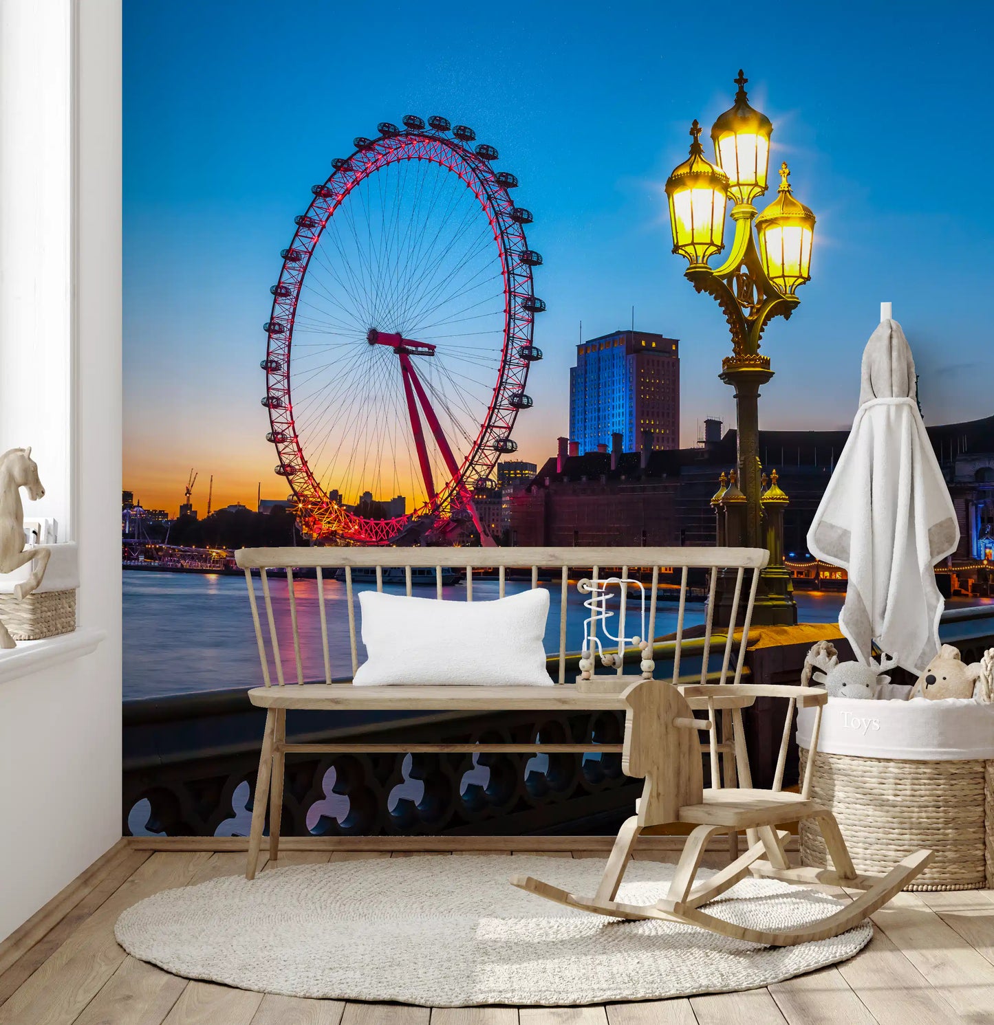 London Eye Twilight Vista Wall Mural