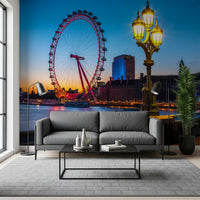 London Eye Twilight Vista Wall Mural