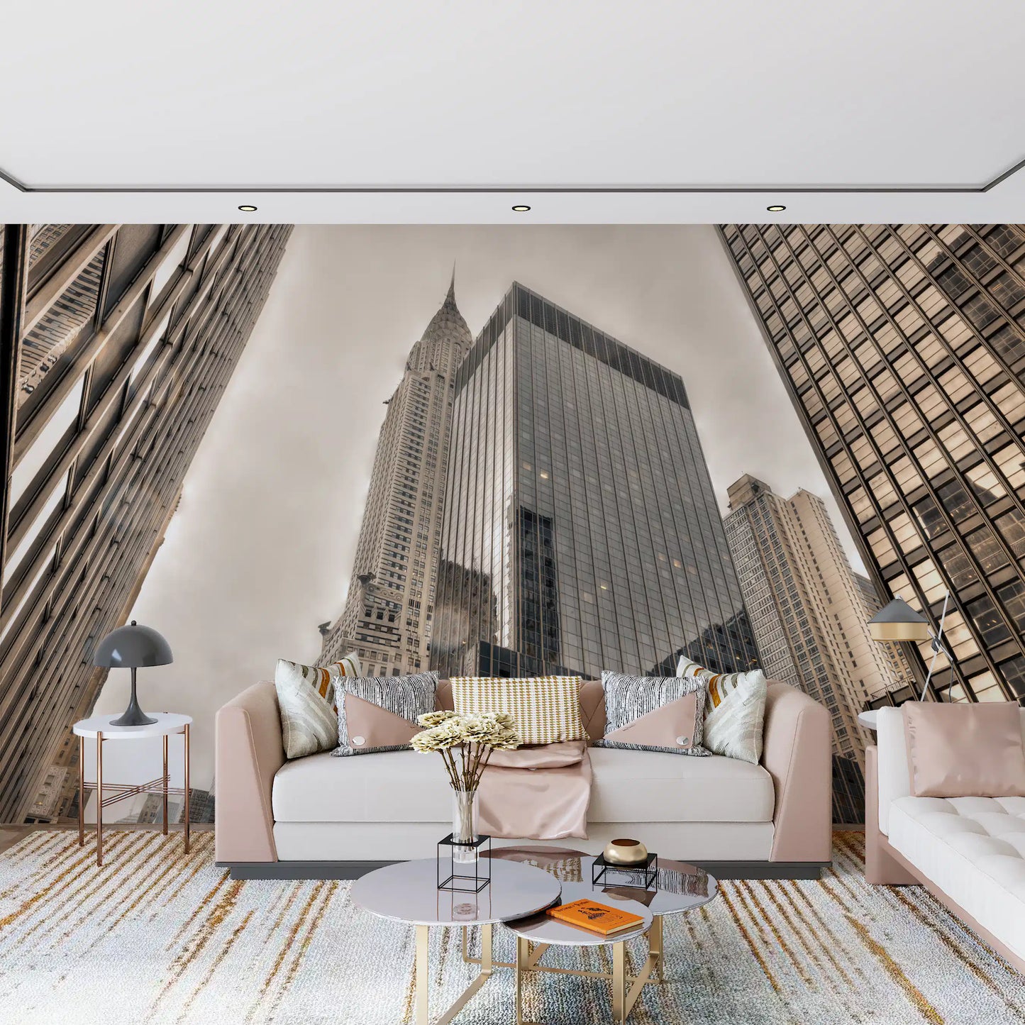 Architectural Heights and Spire Wall Mural