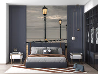 Evening Boardwalk Perspective Wall Mural