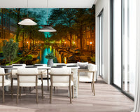Amsterdam Canal Evening Reflection Wall Mural