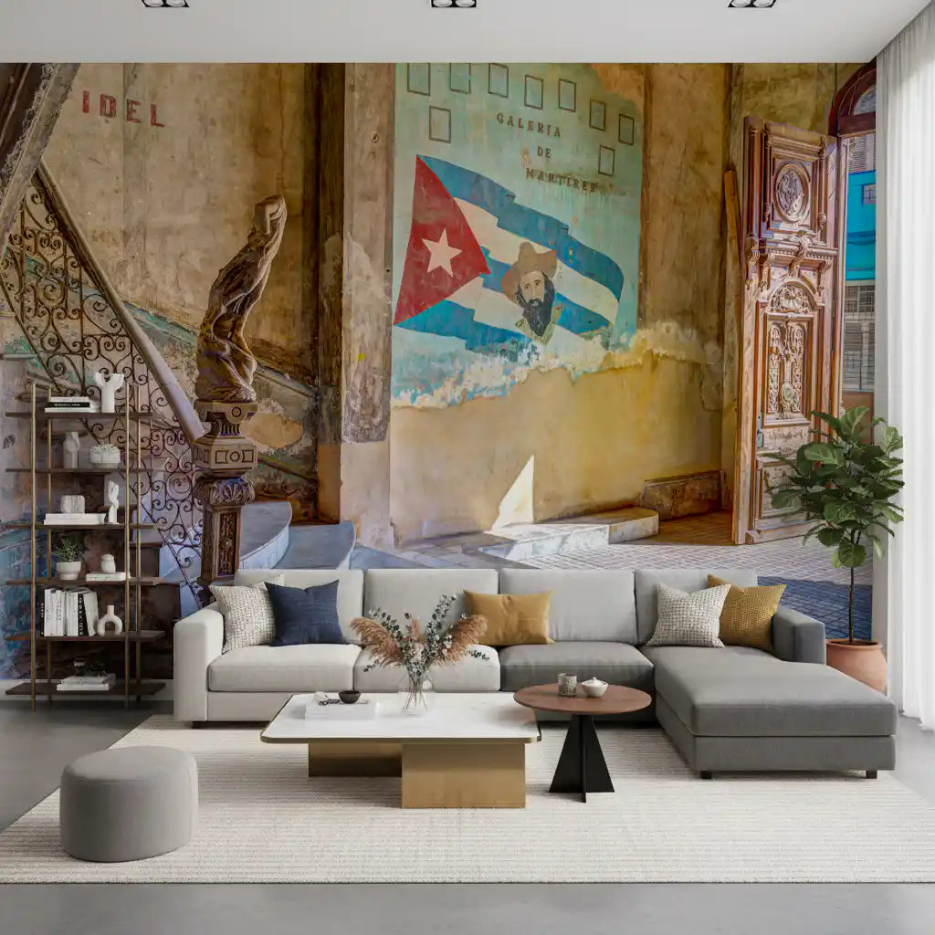 Aged Colonial Architectural Mural Wall Mural
