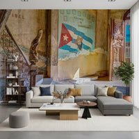 Aged Colonial Architectural Mural Wall Mural