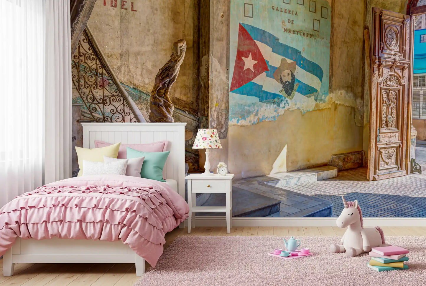 Aged Colonial Architectural Mural Wall Mural