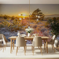 Frosty Morning Woodland Glow Wall Mural