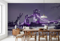 Frozen Cityscape Twilight Wall Mural