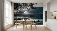 Misty Mountain Lake Retreat Wall Mural