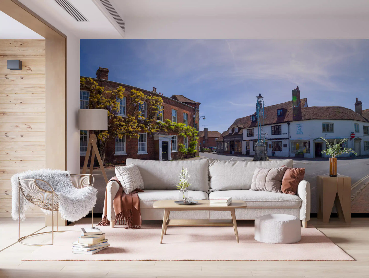 Historic Countryside Architectural View Wall Mural
