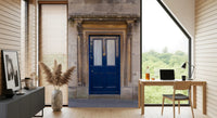 Stone Archway and Deep Blue Entry Wall Mural
