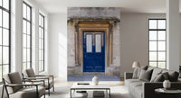 Stone Archway and Deep Blue Entry Wall Mural