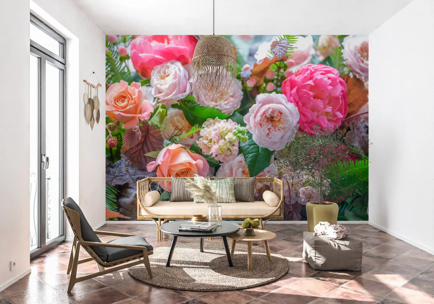 Velvet Petal Arrangement Wall Mural