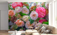 Velvet Petal Arrangement Wall Mural