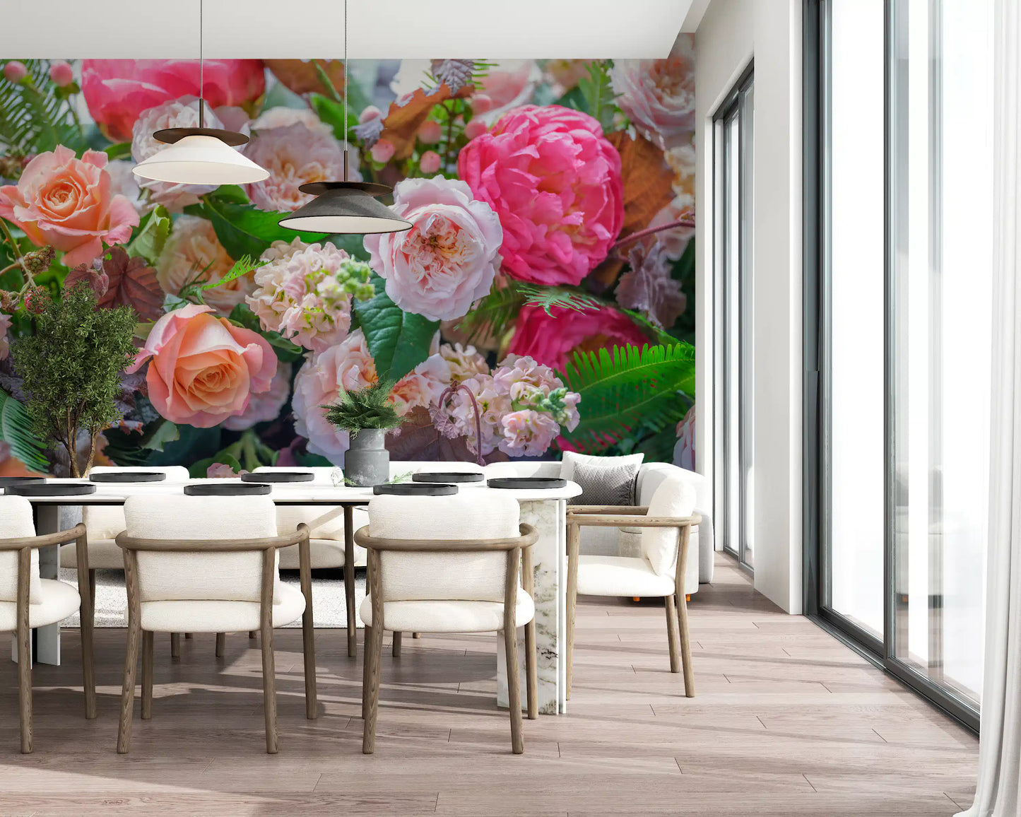 Velvet Petal Arrangement Wall Mural