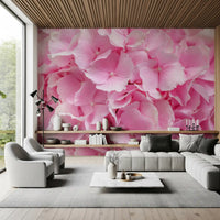 Layered Rose Petal Texture Wall Mural