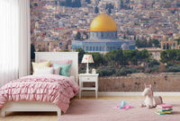 Jerusalem Golden Dome Architectural Vista Wall Mural
