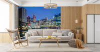 Metropolitan Water Reflection at Dusk Wall Mural