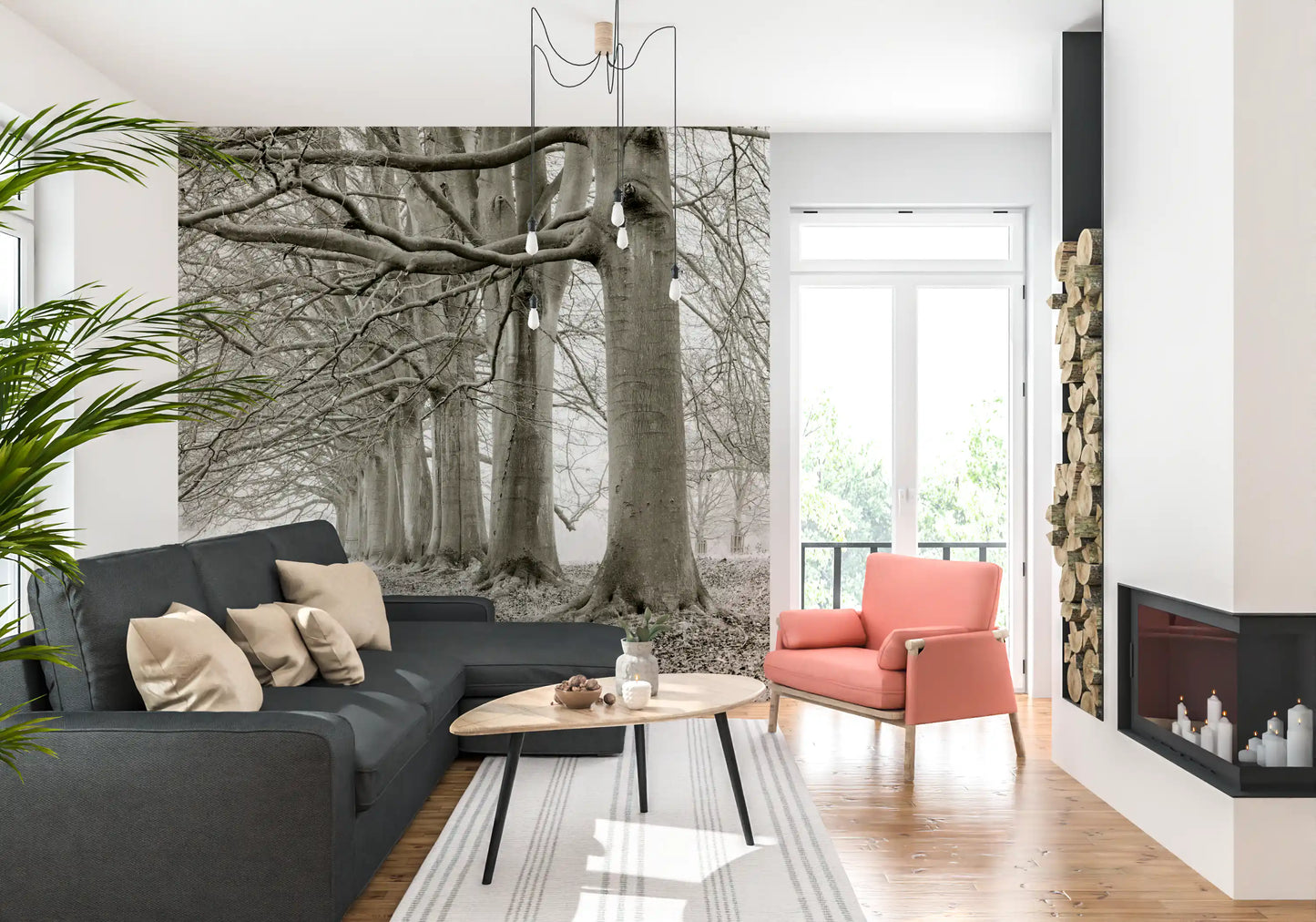 Ethereal Forest Canopy Wall Mural