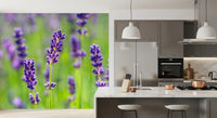 Ethereal Purple Blossom Stems Wall Mural