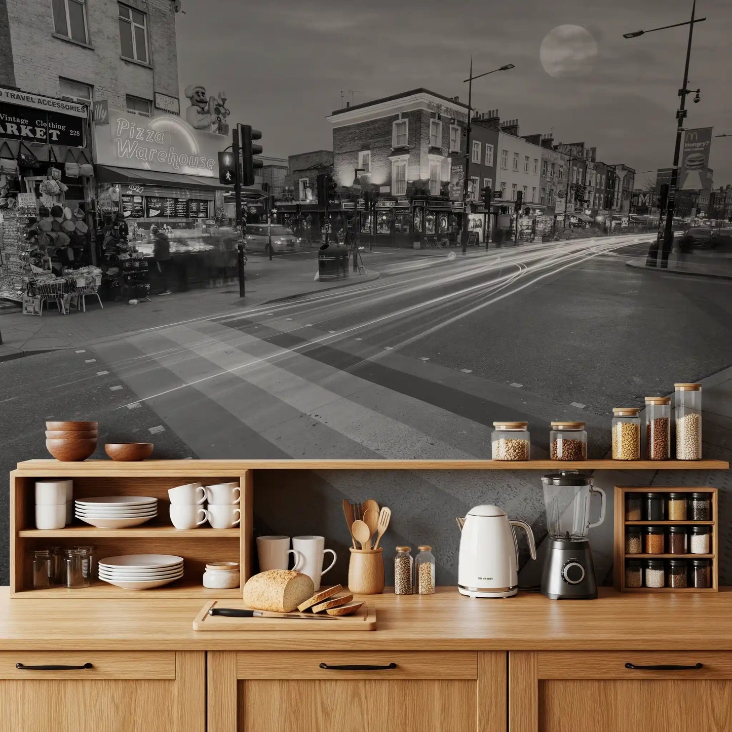 Metropolis Motion and Light Wall Mural