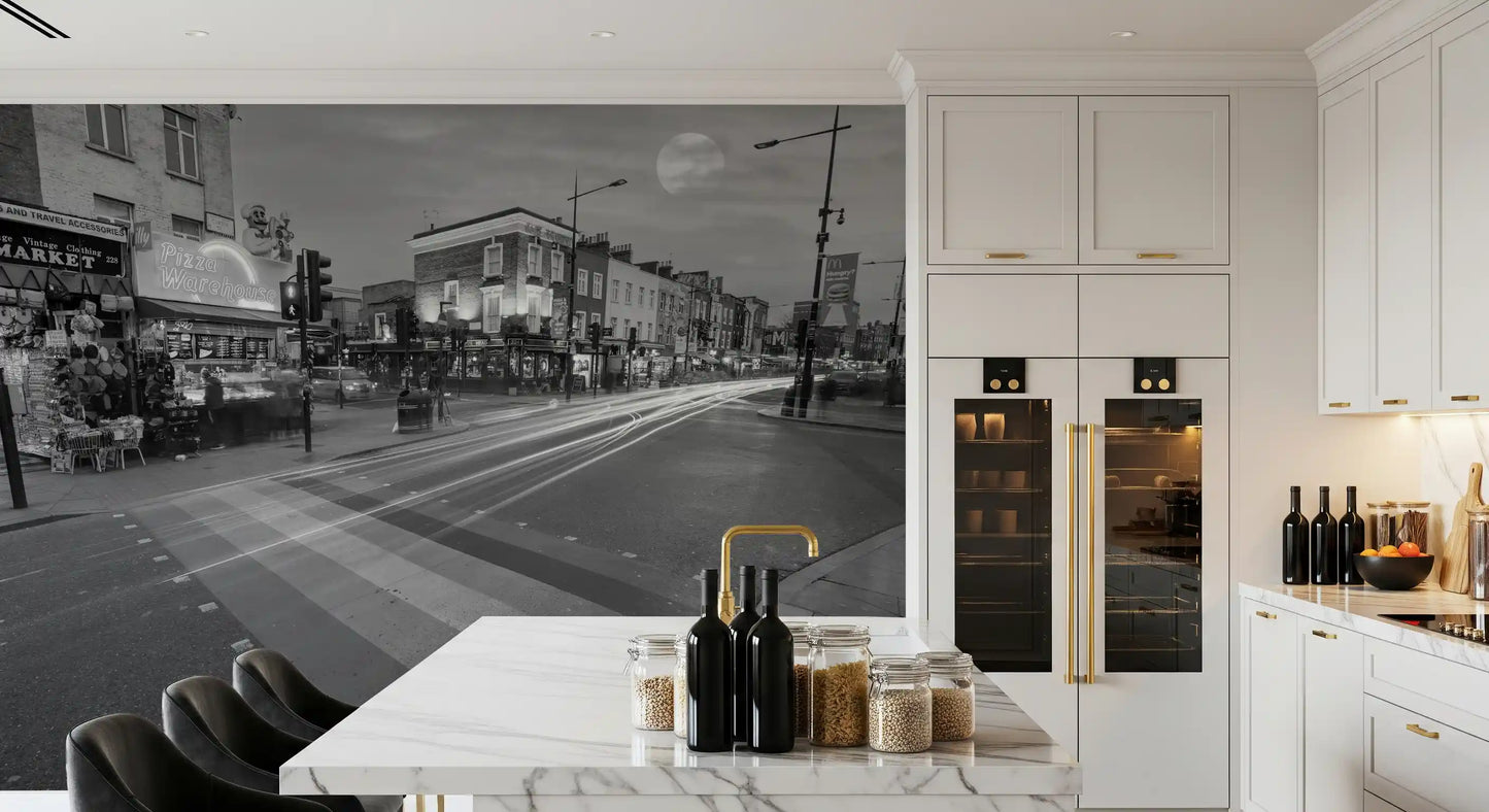 Metropolis Motion and Light Wall Mural