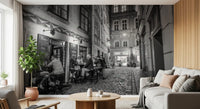 Classic Cobblestone Bistro Wall Mural