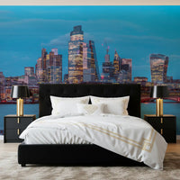 Thames River Urban Twilight Wall Mural