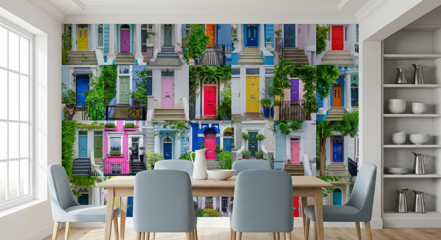 Urban Entrance Architectural Mosaic Wall Mural