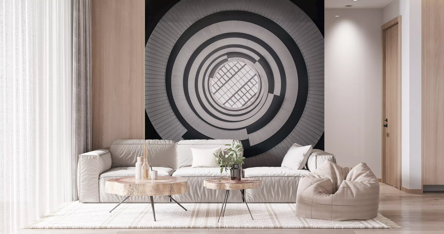 Concentric Skylight Perspective Wall Mural