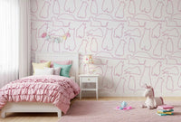 Munki and the Spot - Berries & Milk Wallpaper⁠