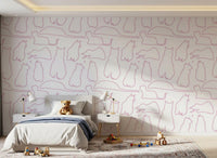 Munki and the Spot - Berries & Milk Wallpaper⁠