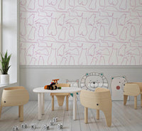 Munki and the Spot - Berries & Milk Wallpaper⁠