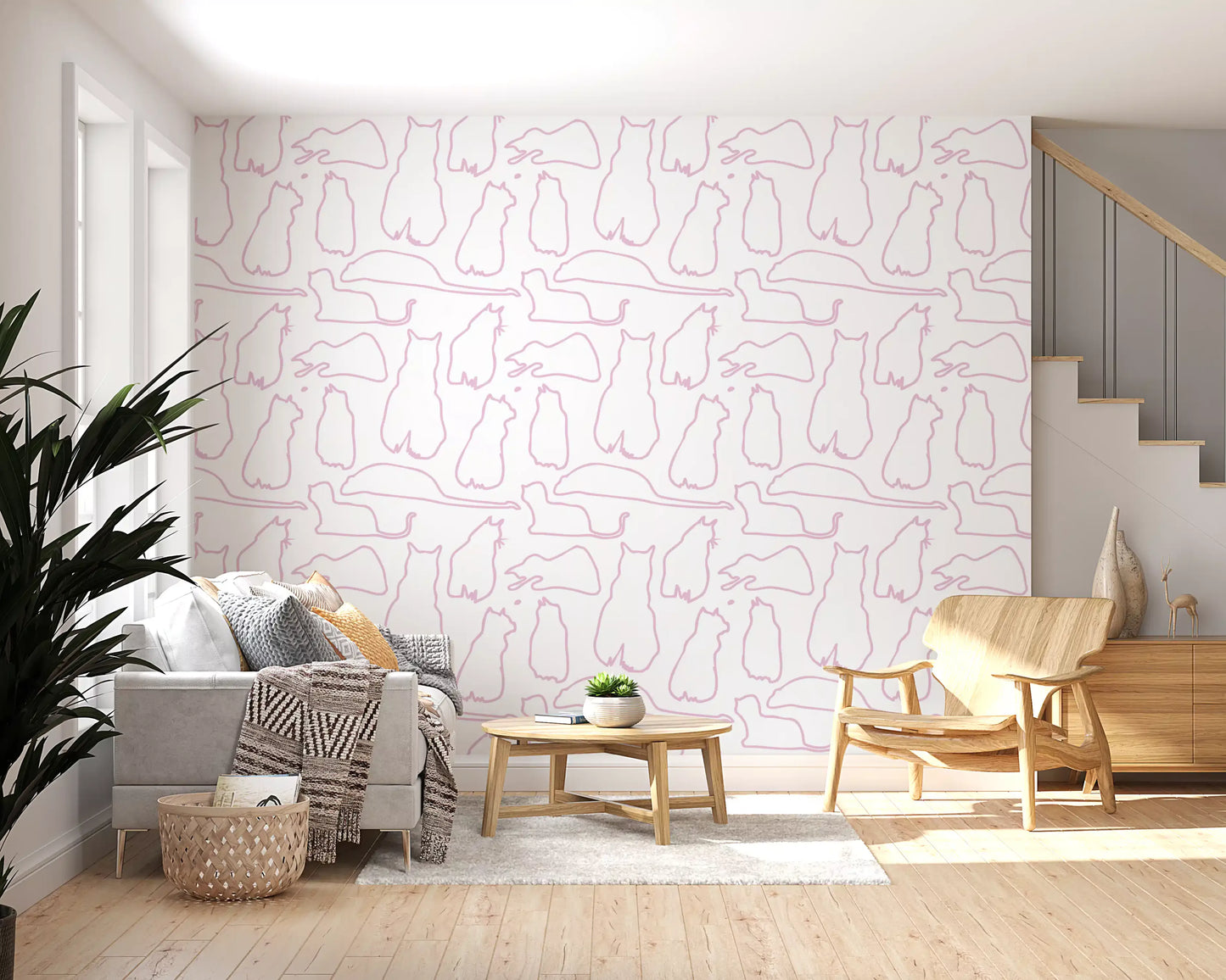 Munki and the Spot - Berries & Milk Wallpaper⁠