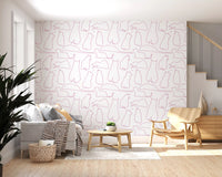 Munki and the Spot - Berries & Milk Wallpaper⁠