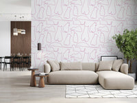 Munki and the Spot - Berries & Milk Wallpaper⁠