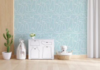 Munki and the Spot - Water & White Wallpaper⁠