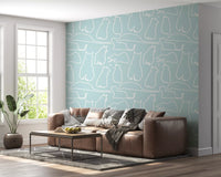 Munki and the Spot - Water & White Wallpaper⁠