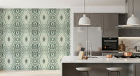 Sculptural Geometric Floral Wallpaper - GARDENIA DESIGN Wallpaper⁠