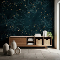 Heros and Constellations - Petrol Wall Mural