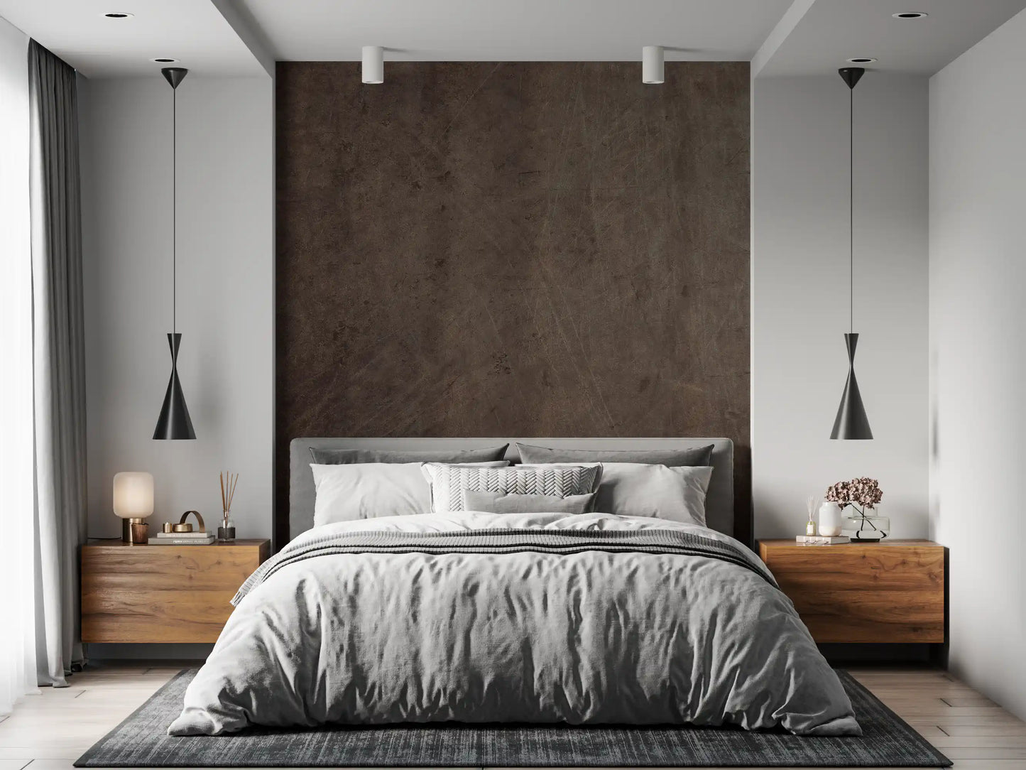 Scratched Suede - Mocha Wall Mural